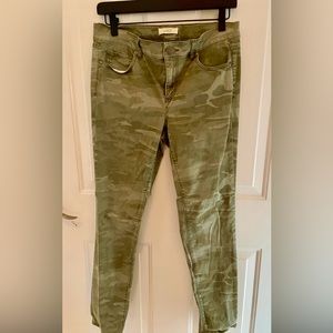 LOFT Jeans Womens 4 - 29x26.5 Skinny Light Green Camo BNWOT